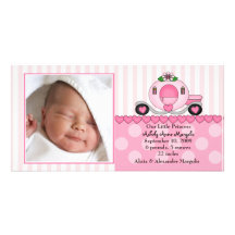 Our Little Princess PHOTO Birth Announcement Custom Photo Card
