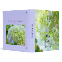 Our Love Story! binder Pastel Hydrangea Flowers