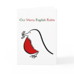 Our Merry English Robin cards