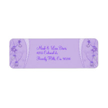 Our New Addition In Purple Hues Return Address Labels