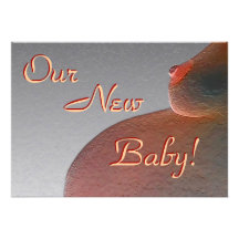 Our New Baby Announcement Card