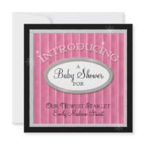 Our Newest Starlet Hollywood Glam Baby Shower Custom Invites