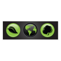 Our Planet Bookmark Business Cards