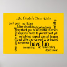Our School Classroom Rules Print