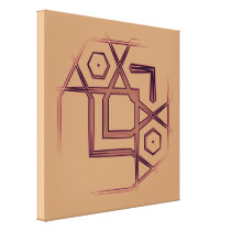 Our Separate Places Abstract Art in wine on brown canvas prints