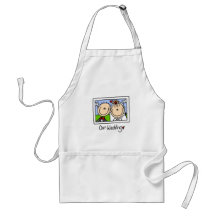 Our Wedding Bride and Groom T-shirts and Gifts Aprons