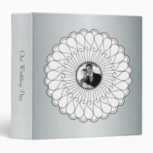 Our Wedding Day Silver Custom Photo Keepsake Binders