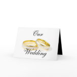 Our Wedding Gold Rings Wedding Invitation Cards