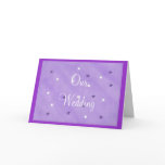 Our Wedding Invitations, Purple and White Stars Greeting Card