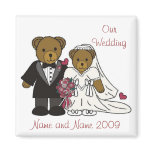 Our Wedding Magnet Teddy Bears
