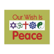 Our Wish PEACE Postcard