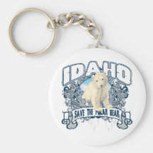 Ours blanc Idaho Porte-clés