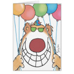 OURS D'ANNIVERSAIRE CARTE DE VŒUX