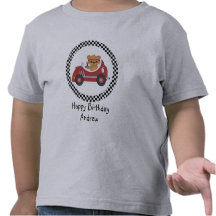 Ours de emballage noir et blanc de joyeux annivers t-shirts