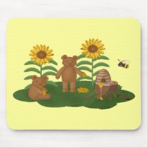 Ours de miel Mousepad Tapis De Souris