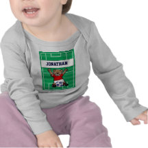 Ours de nounours mignon personnalisé du football ( t-shirt