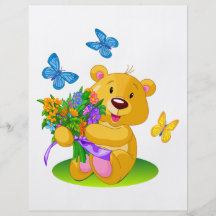 Ours de nounours mignon prospectus personnalisés