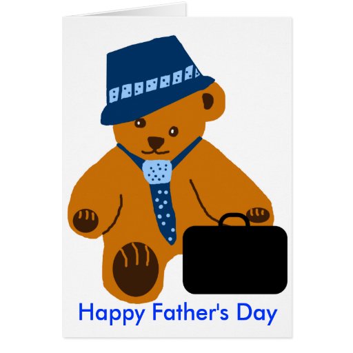 Ours de papa, carte heureuse de fête des pères