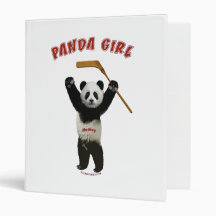 Ours d'hockey de fille de panda