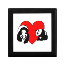 Ours panda boîte à bijoux