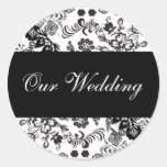 ourwedding round stickers