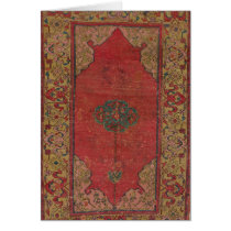 Oushak Rug Greeting Cards