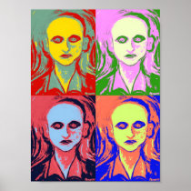 OUSIDER BRUT PORTRAIT POP ART POSTERS