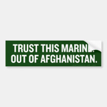 Out of Afghanistan Bumper Sticker
