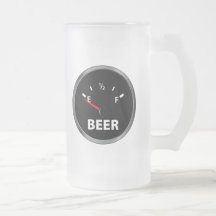 Out of Beer Fuel Gauge Coffee Mugs