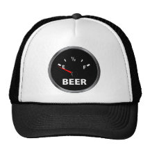 Out of Beer Fuel Gauge Trucker Hats