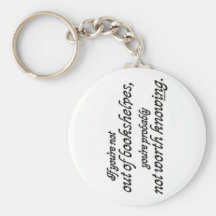 Out of Bookshelves Keychain
