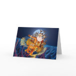 Out of Control Santa Sleigh w/ Crazy Reindeer Cards