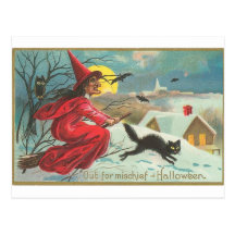 Out of Mischief - Halloween Post Card