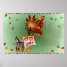 Out Of Order Thanksgiving Print