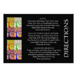 'Out Of Town Guest DIRECTIONS' Card (small rec) Personalized Announcement