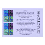 'Out Of Town Guest DIRECTIONS' Card (small rec) Personalized Invite