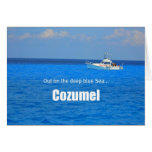 Out on the deep blue sea: Cozumel Greeting Card