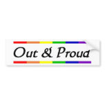 Out & Proud Bumper Sticker