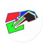 out rage skate team logo sticker