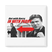 Out with Barry - In with Perry Refrigerator Magnet