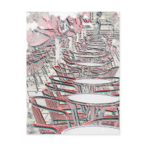 Outdoor Cafe Post Card