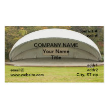 outdoor concert stage business card