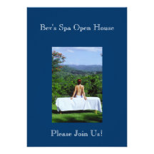 Outdoor Massage Photograph Custom Announcement