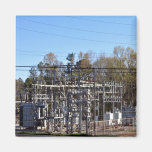 Outdoor power substation fridge magnets