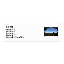 Outdoor Profile Card Template Business Card Template
