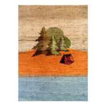 Outdoor Tent Camping in Woods Invite