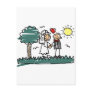 Outdoor Wedding Outside Nature Green Wedding Postcards