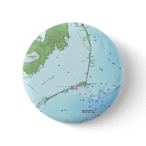 Outer Banks Map Pinback Button