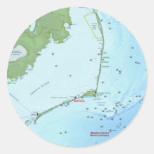 Outer Banks Map Sticker