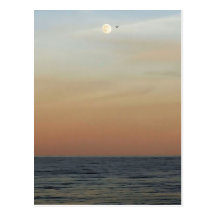 Outer Banks Moonrise Postcard